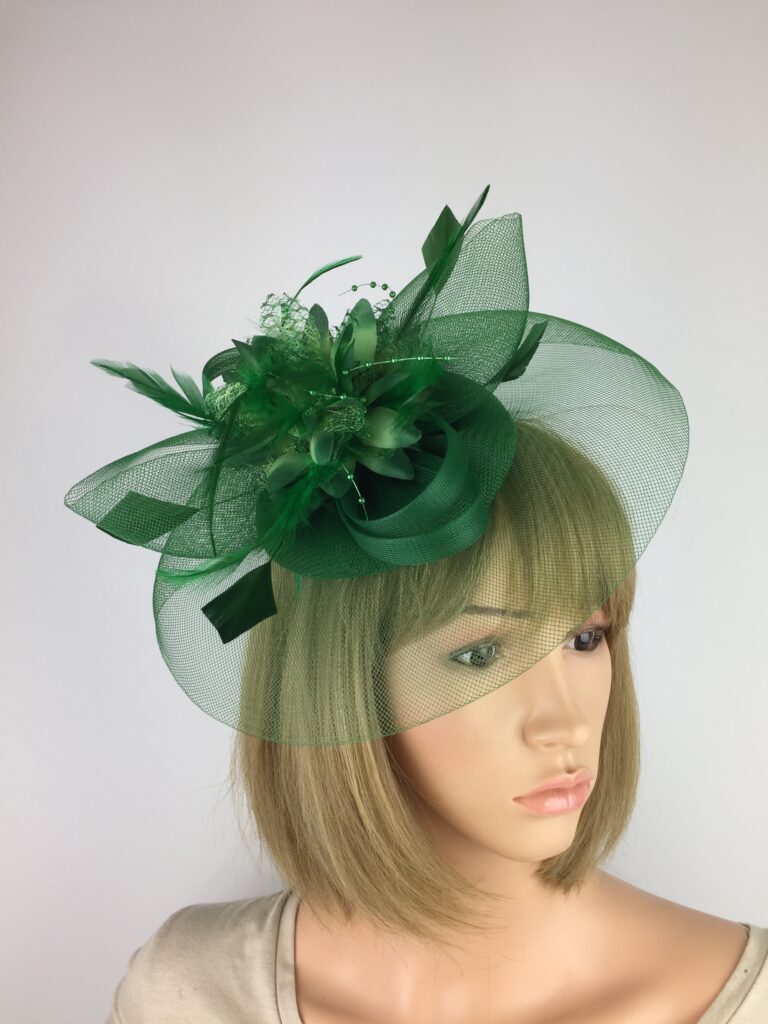 Forest Green Fascinator - Pretty Elegant 1