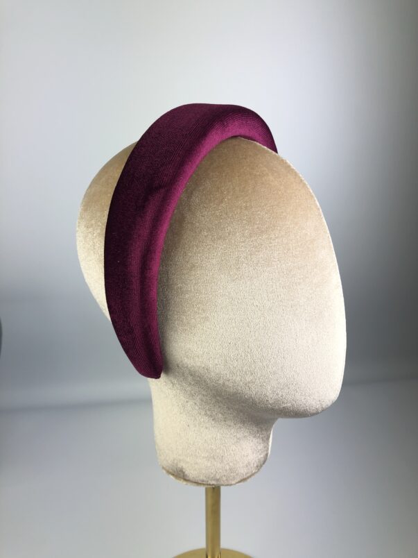 Burgundy Velvet Headband