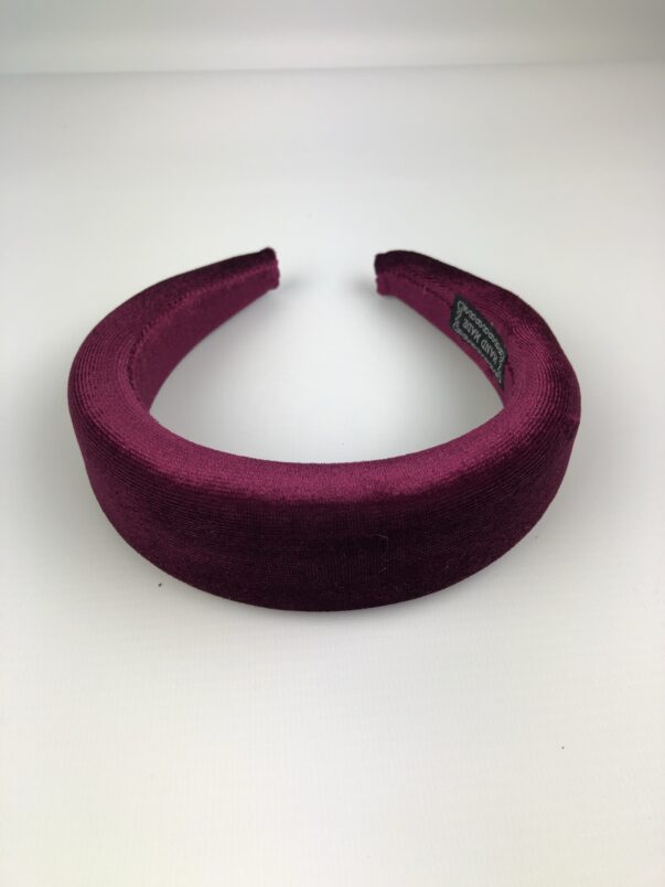 Burgundy Velvet Headband - Image 3