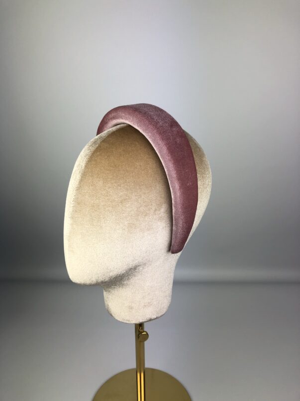 Blush Pink Velvet Padded Headband