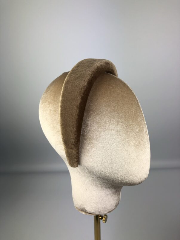 Brown Velvet Padded Headband