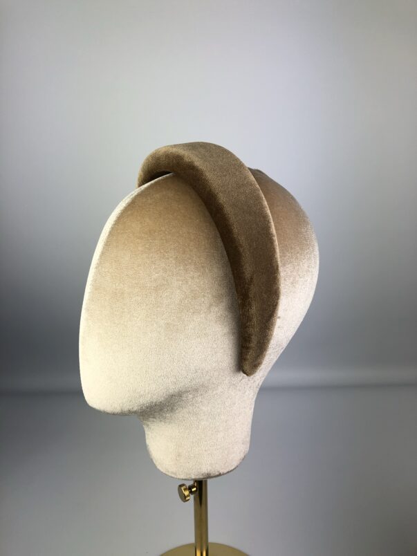 Brown Velvet Padded Headband - Image 2