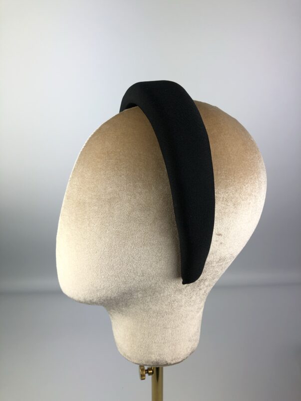 Black Velvet Headband Black Hairband - Image 3