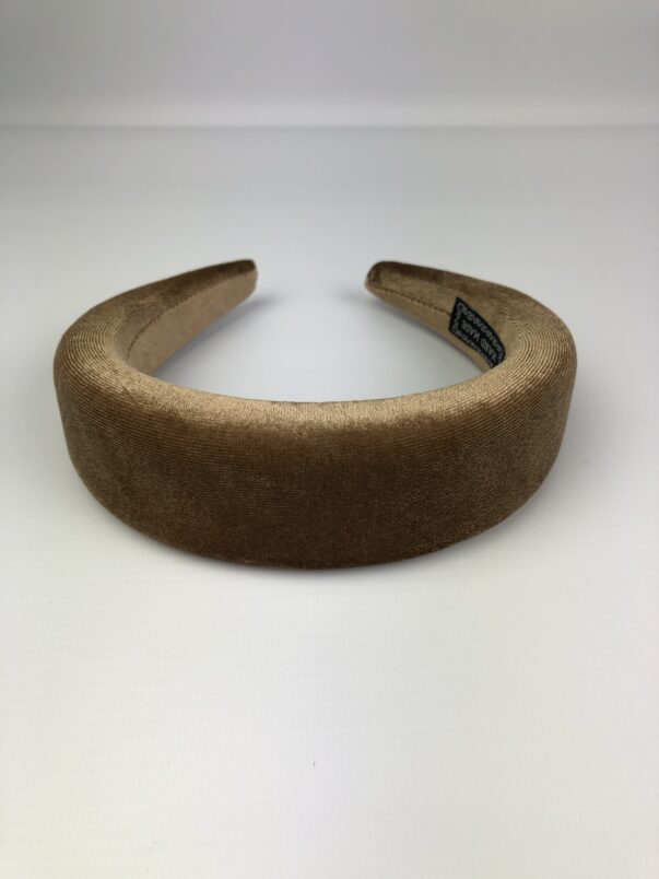 Brown Velvet Padded Headband - Image 5