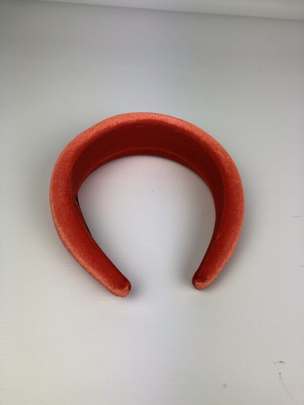 Orange Red Velvet Headband - Image 6