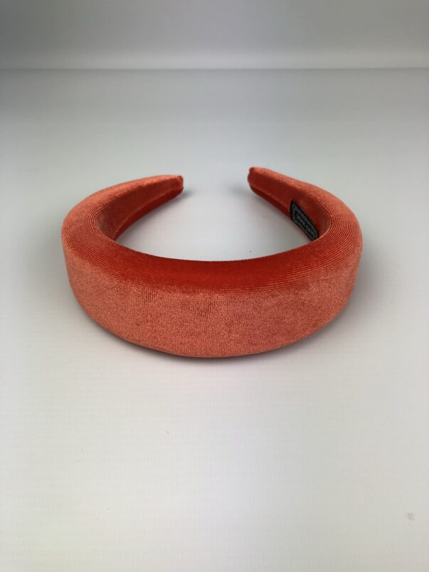 Orange Red Velvet Headband - Image 4