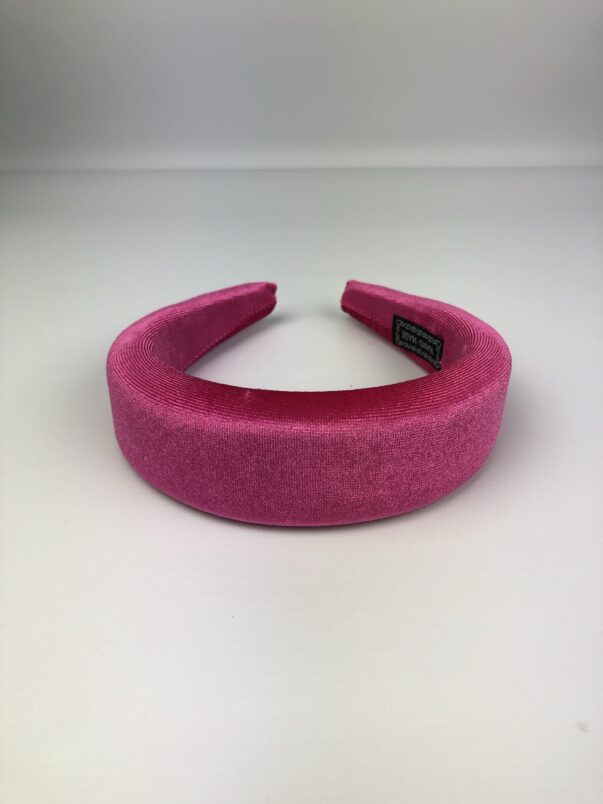 Pink Velvet Padded Headband Pink Hairband - Image 6