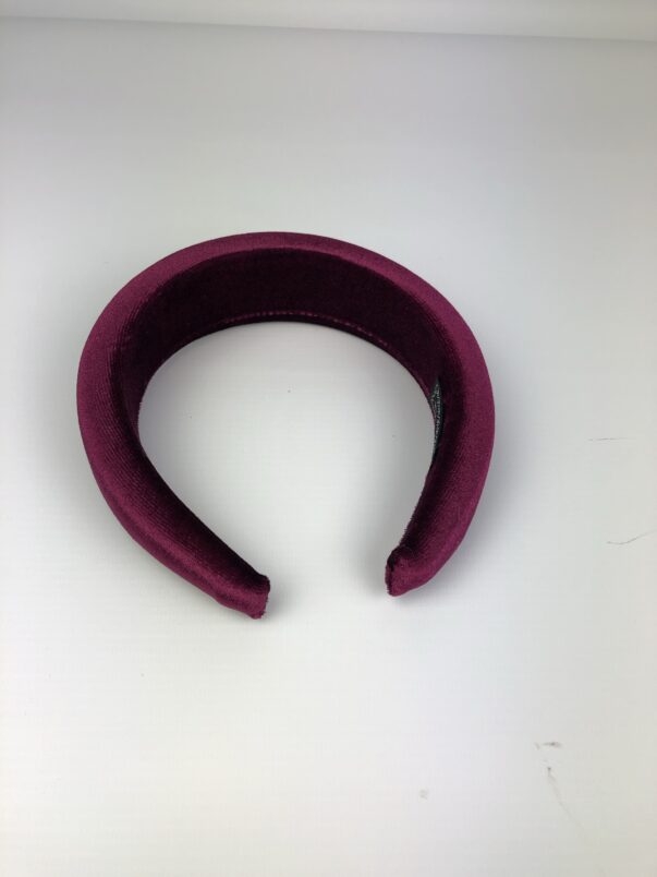 Burgundy Velvet Headband - Image 4