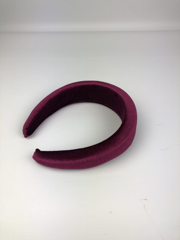 Burgundy Velvet Headband - Image 5