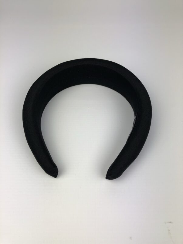 Black Velvet Headband Black Hairband - Image 6