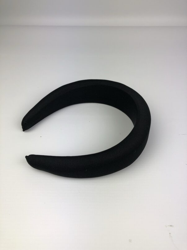 Black Velvet Headband Black Hairband - Image 4