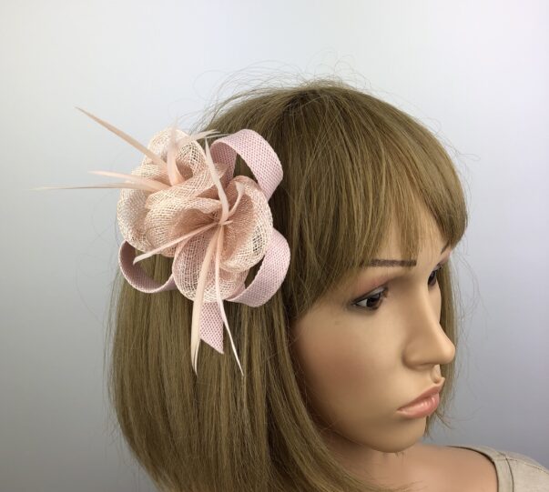 Light Pink Fascinator Corsage