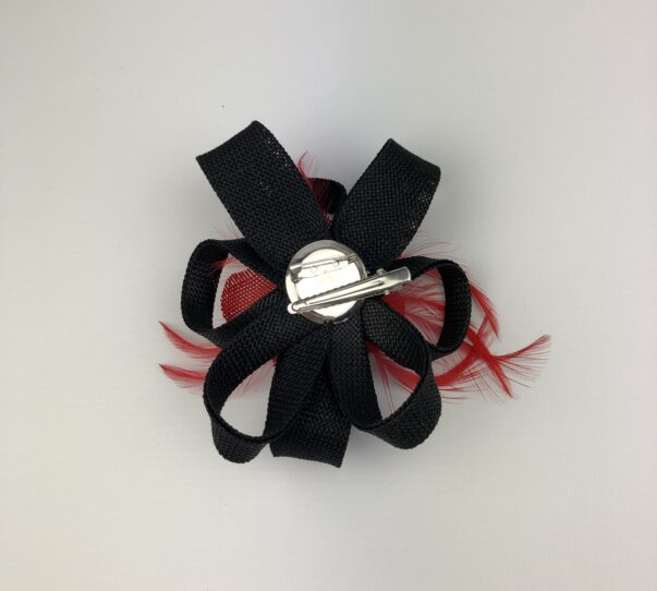 Black and Red Flower Corsage - Image 6